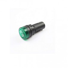 Green AC/DC12V 22mm AD16-22SM LED Signal Indicator Built-in Buzzer