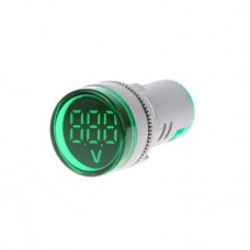 Green AC20-500V 22mm AD16-22DSV digital voltmeter Indicator with Big Digital Tube