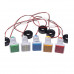Green AC50-500V 0-100A 0-100Hz AD16- 22AVHz 3 in 1 Square LED Voltage Current Hertz Indicator