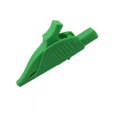 Green CE CATIII 1000V /MAX.32A High Reliability Safety 4mm Jack Alligator Crocodile Clip