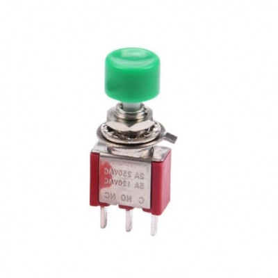 Green DS-612 6MM 3PIN Mini Momentary Self- Reset Automatic Return Push Button Switch Green DS-612 6MM 3PIN Mini Momentary Self- Reset Automatic Return Push Button Switch