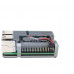 Grey Aluminum Heat Sink Case with Double Fans for Raspberry Pi 4 Model B