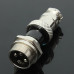 GX-16 4-Pin Metal Aviation Plug Male and Female Panel Connector