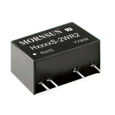 H0512S-2WR2 Mornsun 5V to 12V DC-DC Converter 2W Power Supply Module - SIP Package