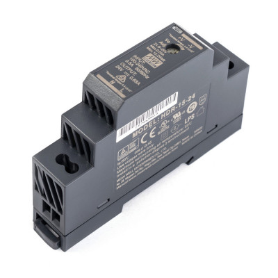 HDR-15-24 Mean well SMPS - 24V 0.63A 15.2W Din Rail Metal Power Supply