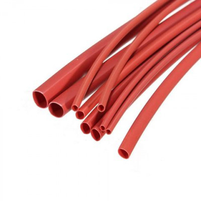12mm Heat Shrink Sleeve Tube - Red - 1 meter