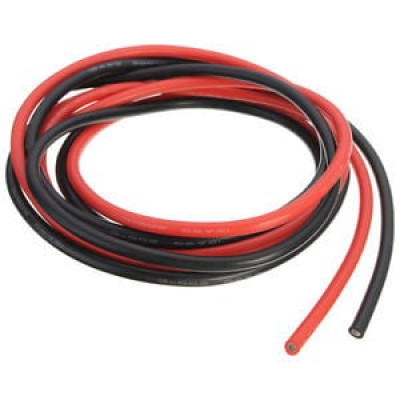 High Quality Ultra Flexible 12AWG Silicone Wire 1m (Red) + 1m (Black)