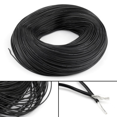 High Quality Ultra Flexible 24AWG Silicone Wire 5m (Black)