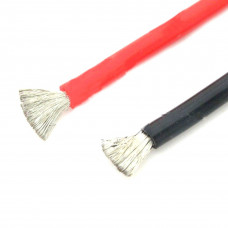 High Quality Ultra Flexible 6AWG Silicone Wire 0.5m (Black) + 0.5m (Red)