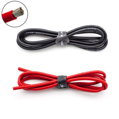 High Quality Ultra Flexible 8AWG Silicone Wire 0.5m (Red) + 0.5m (Black)