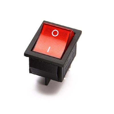 High voltage KCD4 Red 250V 16A DPST ON-OFF 4 Pin Rocker Switch buy ...