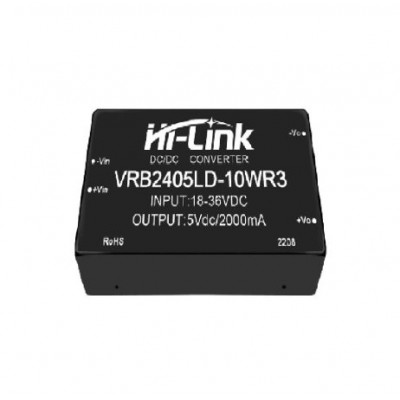 HLK-10D2405B wide voltage 18~36V to 5V2A10W DC-DC power module