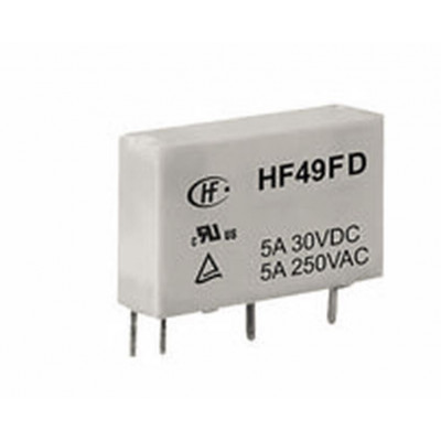 Hongfa 24V 5A DC HF49FD/024-1H12TFL 4 Pin SPST Miniature Power Relay
