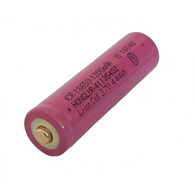 HONGLI 3.7V 1200mah 4.44Wh ICR-18650 Li-ion Cell Rechargeable Battery