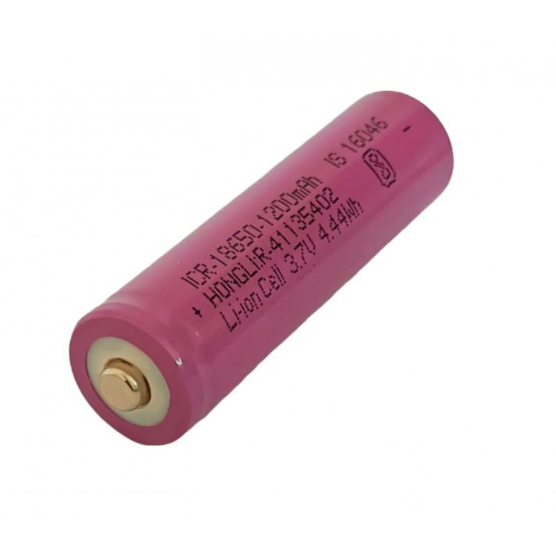 HONGLI 3.7V 1200mah 4.44Wh ICR-18650 Li-ion Cell Rechargeable Battery buy  online at Low Price in India 