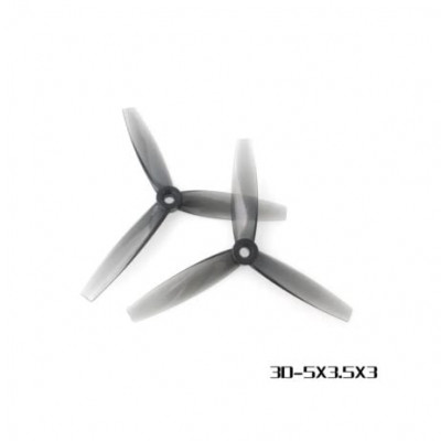 HQProp 3D-5X3.5X3 Grey (2CW+2CCW)-Poly Carbonate Triblade Propeller HQProp 3D-5X3.5X3 Grey (2CW+2CCW)-Poly Carbonate Triblade Propeller
