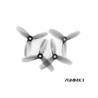 HQProp D76MMX3 for Cinewhoop Grey (2CW+2CCW)-Poly Carbonate Triblade Propeller HQProp D76MMX3 for Cinewhoop Grey (2CW+2CCW)-Poly Carbonate Triblade Propeller