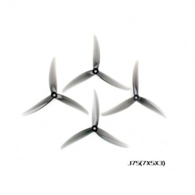 HQProp J75(7X5X3) Light Grey (2CW+2CCW)-Poly Carbonate Triblade Propeller HQProp J75(7X5X3) Light Grey (2CW+2CCW)-Poly Carbonate Triblade Propeller