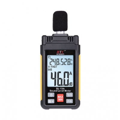 HTC SL-13A Digital Mini Sound Level Meter with Frequency Range 31.5 Hz to 8 KHz HTC SL-13A Digital Mini Sound Level Meter with Frequency Range 31.5 Hz to 8 KHz