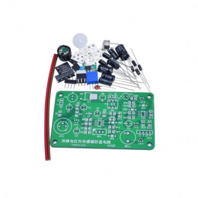 Human Body Sensing IR Pyroelectric Infrared Sensor Anti-theft Alarm Electronic KIT