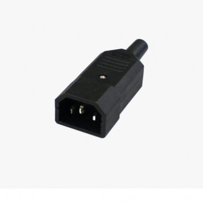IEC 3 Pin Cable Mount Male Connector