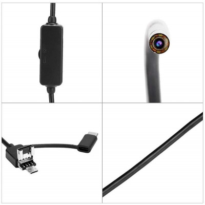 INSKAM USB and Android OTG Endoscope 3in1 Borescope 3.9mm Ultra thin ...