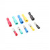 Insulated 5 Colour Wire Crimp Terminal Male-Female Connector Pair Kit - 100 Pairs