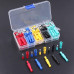 Insulated 5 Colour Wire Crimp Terminal Male-Female Connector Pair Kit - 100 Pairs