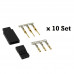 JST-SH Servo Plug Set - JR Gold Plated-10 Pieces JST-SH Servo Plug Set - JR Gold Plated-10 Pieces