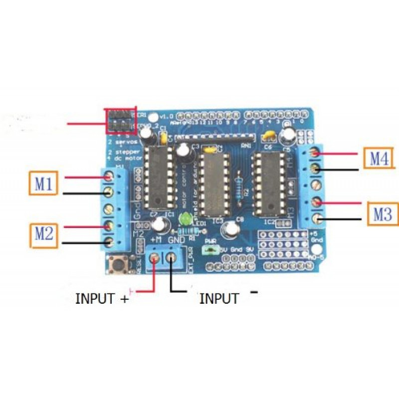 L293d Motor Driver Shield For Arduino Buy Online At Low Price In India