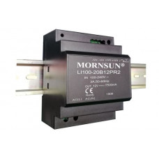 LI100-20B12PR2 Mornsun SMPS - 12V 7.5A 90W AC/DC DIN-Rail Power Supply