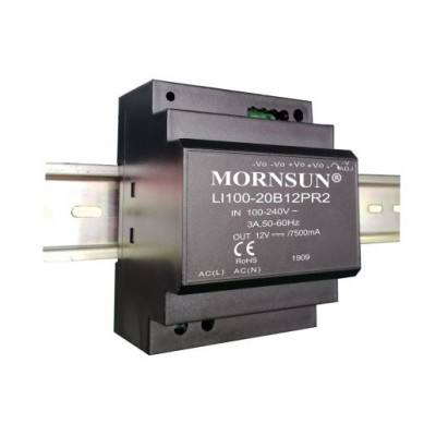 LI100-20B48PR2 Mornsun - 48V 2.1A 100.8W AC/DC DIN-Rail Power Supply