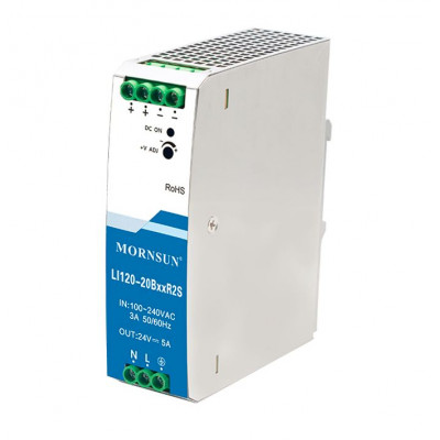 LI120-20B24R2S Mornsun SMPS - 24V 5A 120W AC/DC DIN Rail Power Supply