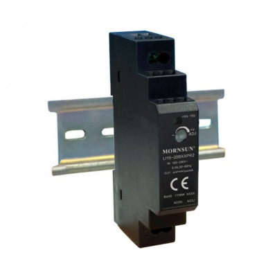 LI15-20B05PR2 Mornsun SMPS - 5V 2.4A 12W AC/DC DIN Rail Power Supply