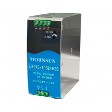 LIF240-10B24R2S Mornsun SMPS - 24V 10A 240W AC/DC DIN Rail Power Supply