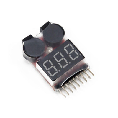 Lipo Battery Voltage Tester with Buzzer Alarm