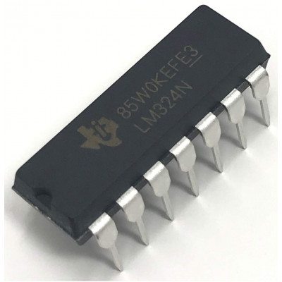 LM324 Low Power Quad Op-Amp IC DIP-14 Package