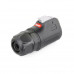 LP-24 Male 4 Pin Soldering Type Power Plug with Plastic+Metal Shell IP67 500V 25A
