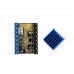 LV8729 6V-36V Ultra Quiet 4-layer Substrate Stepper Motor Driver with Heatsink for 3D Printer