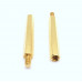 M3 X 35mm Male to Female Brass Hex Threaded Pillar Standoff Spacer - 2 Pieces Pack