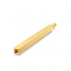 M3 X 40mm Male to female Brass Hex Threaded Pillar Standoff Spacer - 2 Pieces pack M3 X 40mm Male to female Brass Hex Threaded Pillar Standoff Spacer - 2 Pieces pack