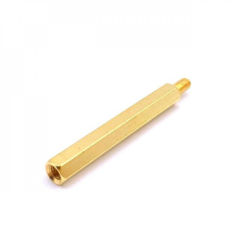M3 X 40mm Male to female Brass Hex Threaded Pillar Standoff Spacer - 2  Pieces pack buy online at Low Price in India 