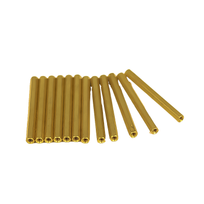 M3 X 50mm Female to Female Brass Hex Threaded Pillar Standoff Spacer - 2 Pieces pack