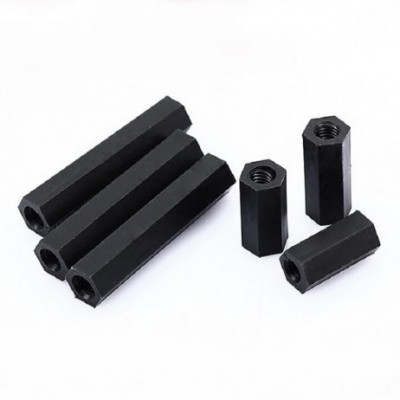 M3x20MM Female to Female Nylon Hex Spacer - 10 Pieces pack