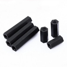 M3x25MM Female to Female Nylon Hex Spacer - 10 Pieces pack