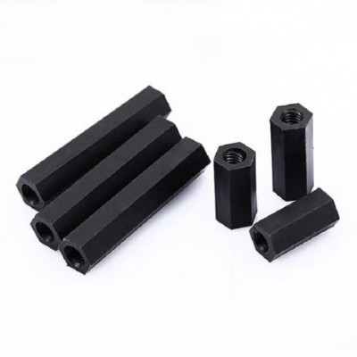 M3x8MM Female to Female Nylon Hex Spacer - 10 Pieces pack. M3x8MM Female to Female Nylon Hex Spacer - 10 Pieces pack.