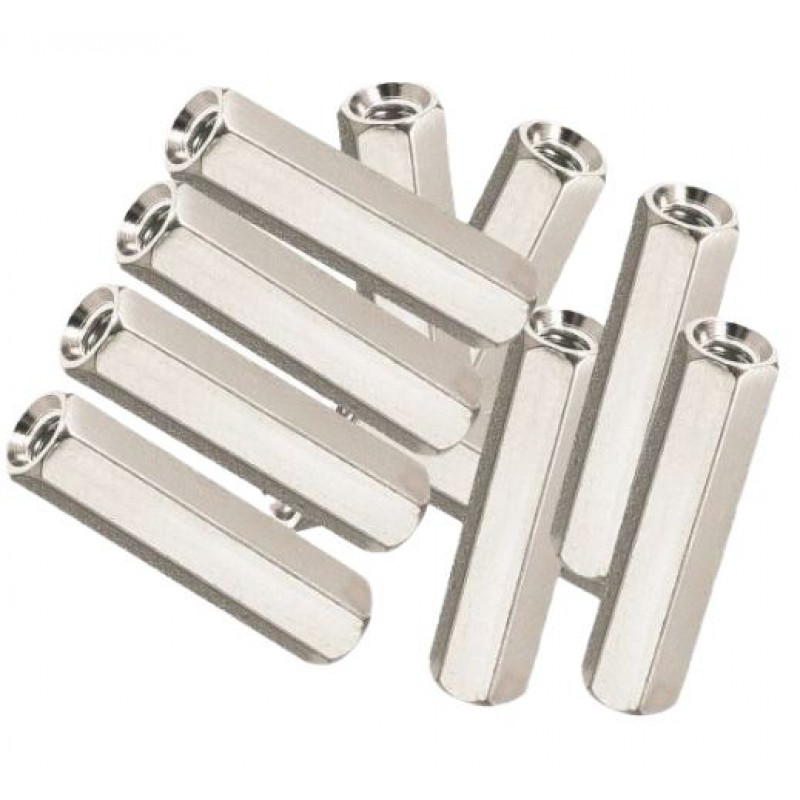 M3x15mm Female to Female Nickel Plated Brass Hex Standoff Spacer - 5 Pieces  pack buy online at Low Price in India 