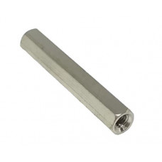 M3x50mm Female to Female Nickel Plated Brass Hex Standoff Spacer - 5 Pieces pack