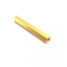 M4 X 40mm Female to Female Brass Hex Threaded Pillar Standoff Spacer - 2 Pieces pack