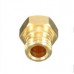 M6 Thread Brass Nozzle V5 V6 UM Compatible - 1.75mm x 0.2mm (for 3D printer)